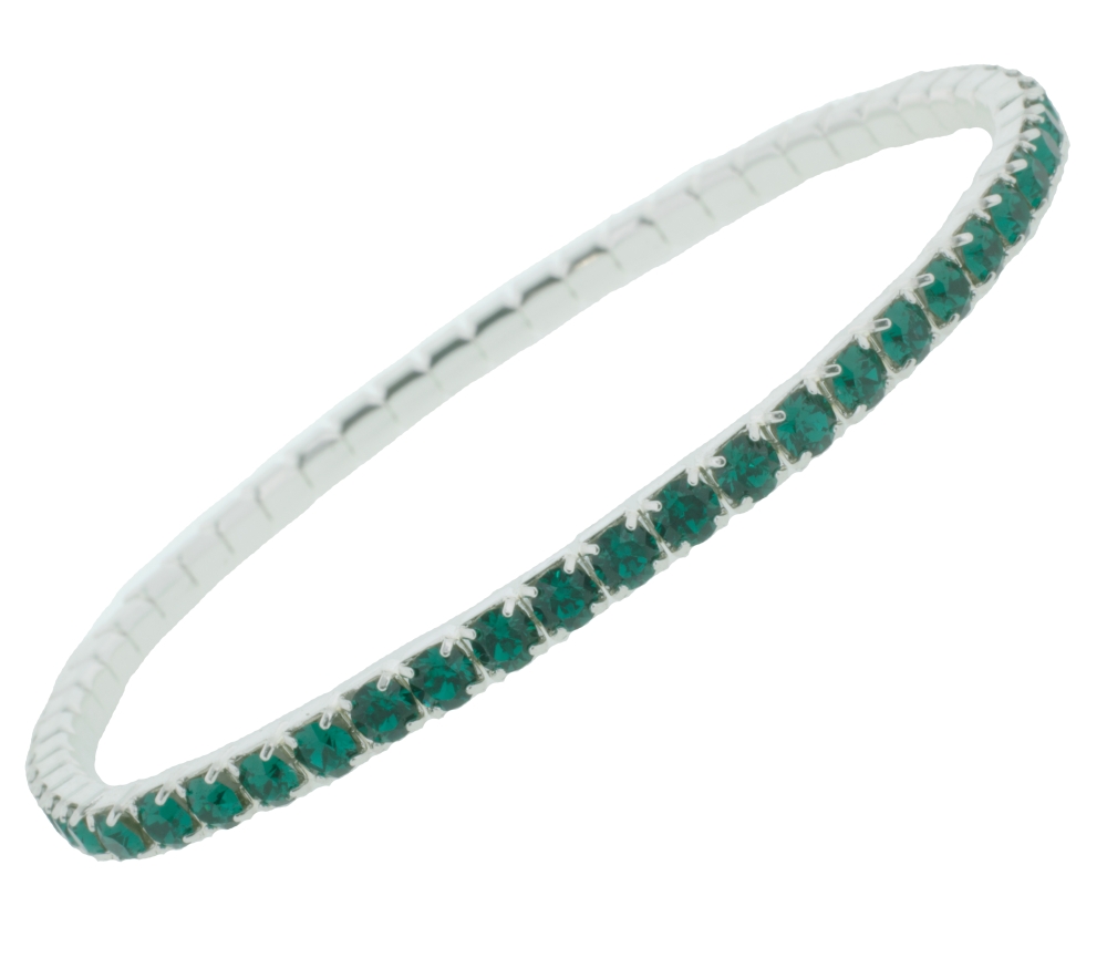 Elizabeth Bracelet in Emerald, Made with Swarovski Elements