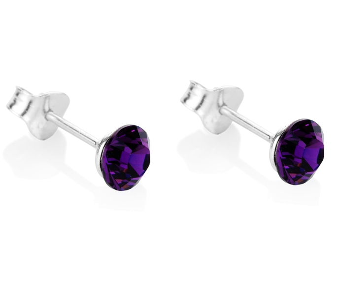 Amethyst Stud Earrings