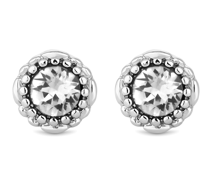 April Gemstone Stud Earrings