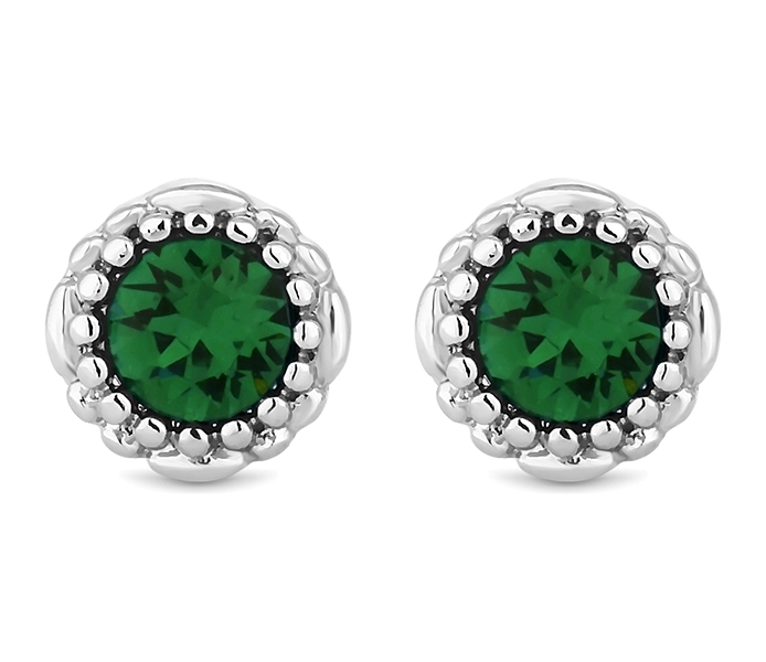 May Gemstone Stud Earrings