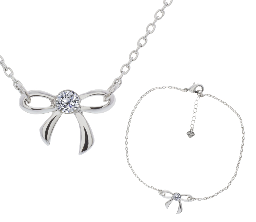 Bow Pendant and Anklet