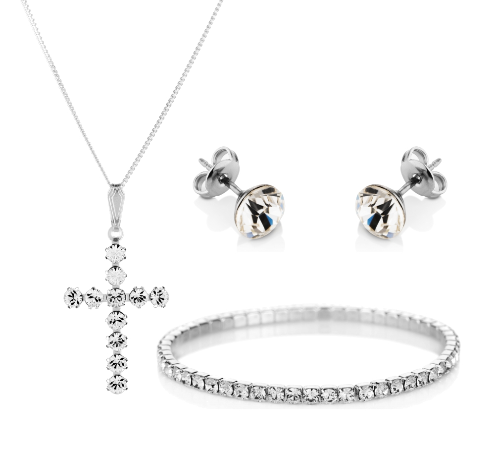 Crucifix Set with Elizabeth Bracelet